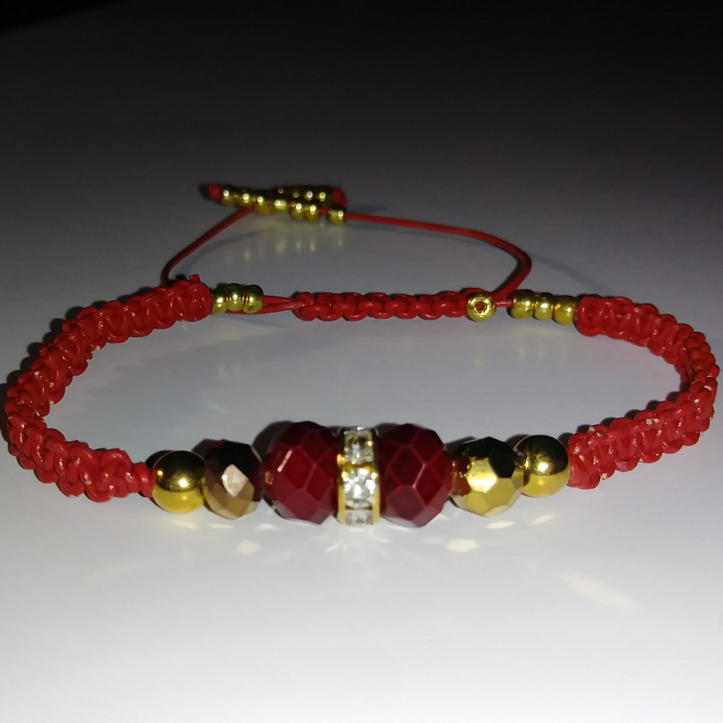 Red Leather Bracelet Nwot